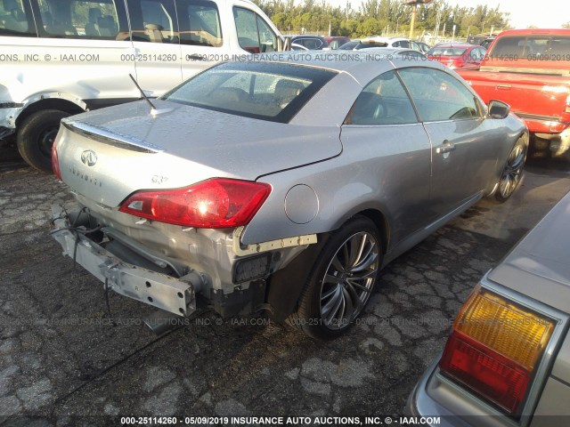 JN1CV6FE7BM954506 - 2011 INFINITI G37 SPORT SILVER photo 4