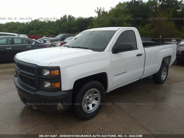 1GCNCPEH4EZ292369 - 2014 CHEVROLET SILVERADO C1500 WHITE photo 2