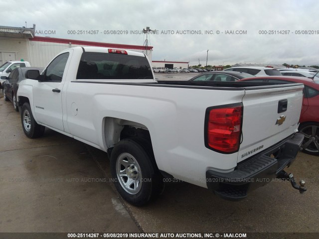 1GCNCPEH4EZ292369 - 2014 CHEVROLET SILVERADO C1500 WHITE photo 3