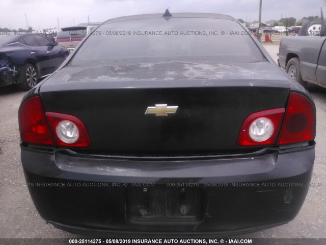 1G1ZB5E05CF109295 - 2012 CHEVROLET MALIBU LS BLACK photo 6