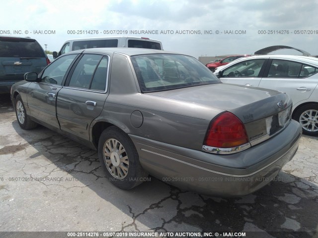 2FAFP74W03X127288 - 2003 FORD CROWN VICTORIA LX GRAY photo 3