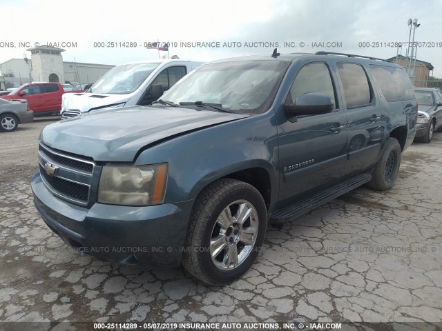 3GNFC16J48G312909 - 2008 CHEVROLET SUBURBAN C1500  LS BLUE photo 2