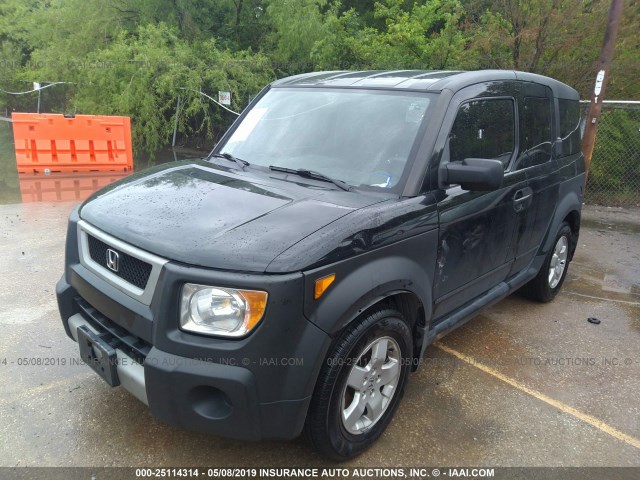 5J6YH28615L025487 - 2005 HONDA ELEMENT EX BLACK photo 2