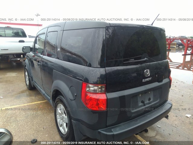 5J6YH28615L025487 - 2005 HONDA ELEMENT EX BLACK photo 3