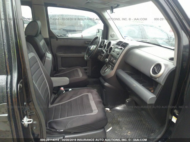 5J6YH28615L025487 - 2005 HONDA ELEMENT EX BLACK photo 5