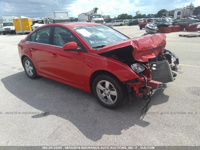 1G1PC5SB4F7164152 - 2015 CHEVROLET CRUZE RED photo 1