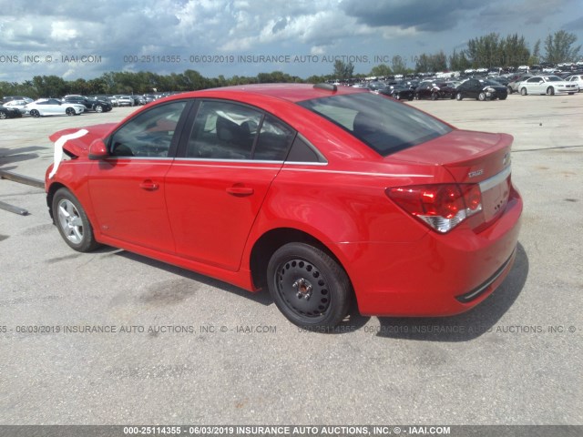 1G1PC5SB4F7164152 - 2015 CHEVROLET CRUZE RED photo 3