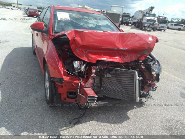 1G1PC5SB4F7164152 - 2015 CHEVROLET CRUZE RED photo 6