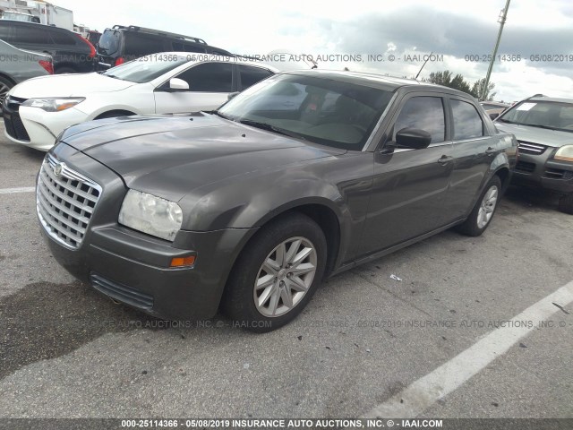 2C3KA43R48H146128 - 2008 CHRYSLER 300 LX GRAY photo 2