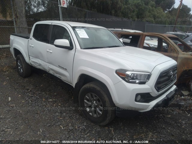 3TMAZ5CN3HM045540 - 2017 TOYOTA TACOMA DBL CAB/SR5/TRD SPORT/OR WHITE photo 1