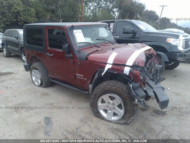 1J4AA2D13AL171612 - 2010 JEEP WRANGLER SPORT RED photo 1