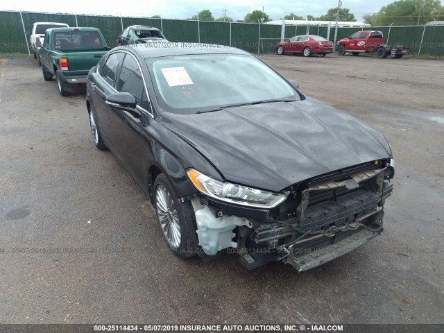 3FA6P0K93DR142226 - 2013 FORD FUSION TITANIUM BLACK photo 1