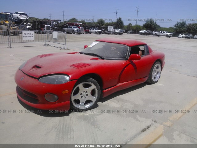 1B3ER65EX1V704926 - 2001 DODGE VIPER RT-10 RED photo 2