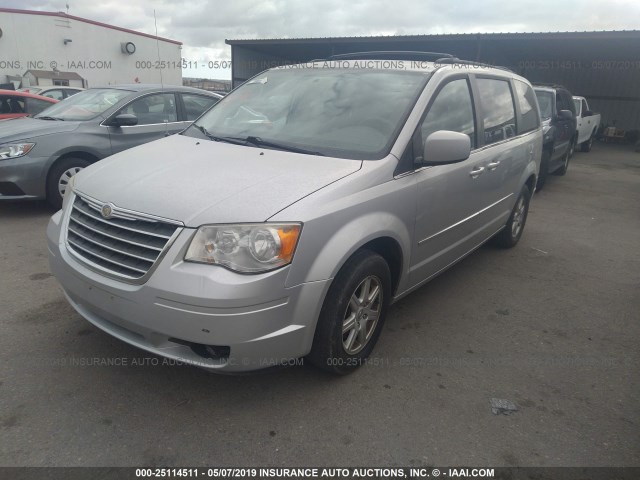 2A4RR5D16AR213694 - 2010 CHRYSLER TOWN & COUNTRY TOURING SILVER photo 2