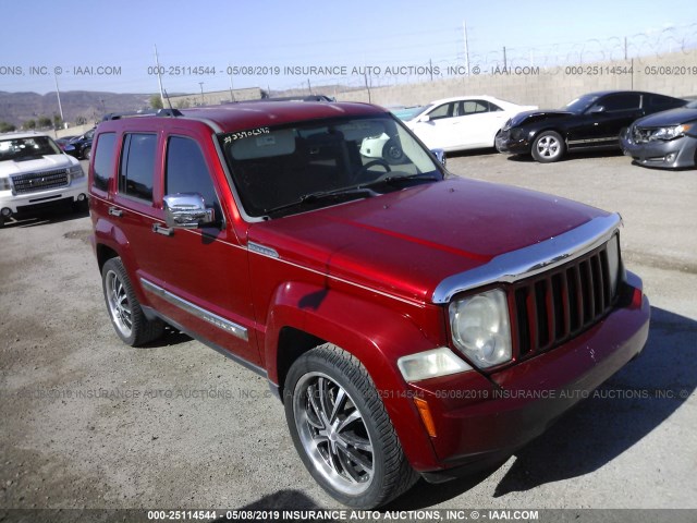 1J8GP28K38W134188 - 2008 JEEP LIBERTY SPORT 红色 照片 1