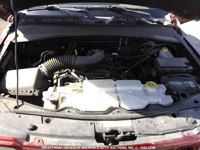 1J8GP28K38W134188 - 2008 JEEP LIBERTY SPORT 红色 照片 10