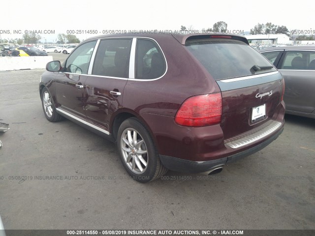 WP1AB29P94LA62185 - 2004 PORSCHE CAYENNE S MAROON photo 3