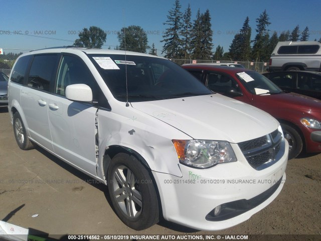 2C4RDGCG5JR250032 - 2018 DODGE GRAND CARAVAN SXT WHITE photo 1