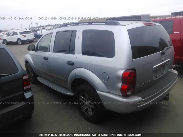 1D8HB58D24F120565 - 2004 DODGE DURANGO LIMITED SILVER photo 3