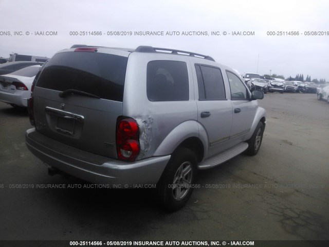 1D8HB58D24F120565 - 2004 DODGE DURANGO LIMITED SILVER photo 4