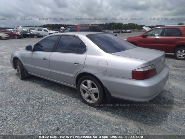 19UUA56872A031771 - 2002 ACURA 3.2TL TYPE-S SILVER photo 3