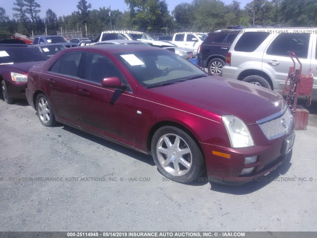 1G6DC67A350152150 - 2005 CADILLAC STS RED photo 1