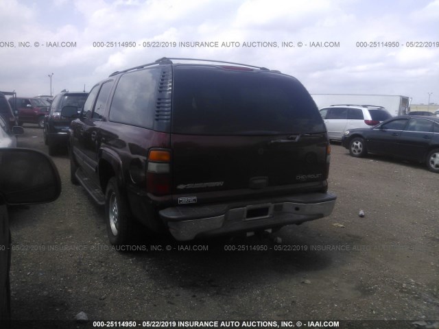 1GNEC16Z73J183590 - 2003 CHEVROLET SUBURBAN C1500 MAROON photo 3