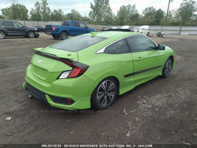 2HGFC3B75GH355721 - 2016 HONDA CIVIC EXL GREEN photo 4