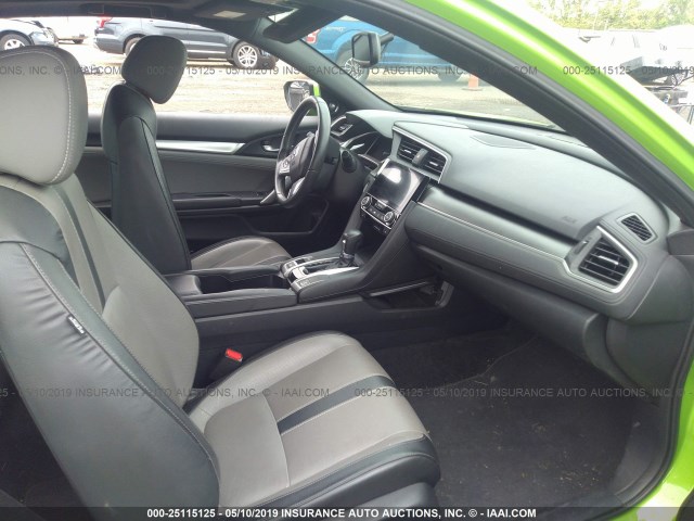 2HGFC3B75GH355721 - 2016 HONDA CIVIC EXL GREEN photo 5