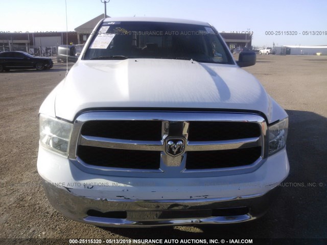 1C6RR6GP0DS608945 - 2013 RAM 1500 SLT WHITE photo 6