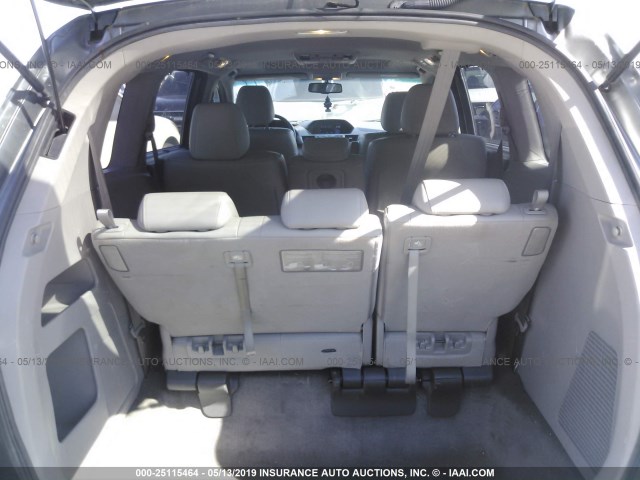 5FNRL5H69CB132460 - 2012 HONDA ODYSSEY EXL GRAY photo 8