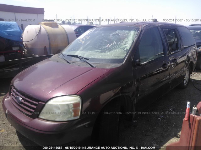 2FMZA52216BA47668 - 2006 FORD FREESTAR SEL MAROON photo 2