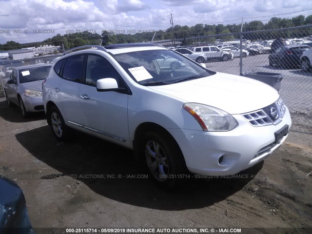 JN8AS5MT4BW189496 - 2011 NISSAN ROGUE S/SV/KROM WHITE photo 1