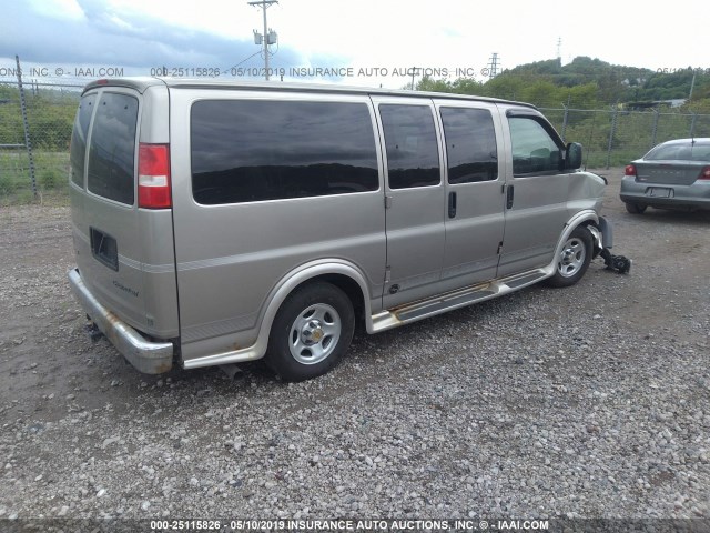 1GBFG15TX31229979 - 2003 CHEVROLET EXPRESS G1500  GOLD photo 4