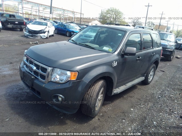 1FMCU4K3XAKA35758 - 2010 FORD ESCAPE HYBRID GRAY photo 2