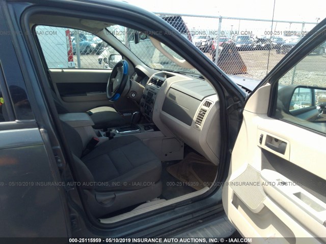 1FMCU4K3XAKA35758 - 2010 FORD ESCAPE HYBRID GRAY photo 5