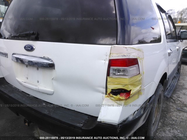 1FMFU16567LA87933 - 2007 FORD EXPEDITION XLT WHITE photo 6