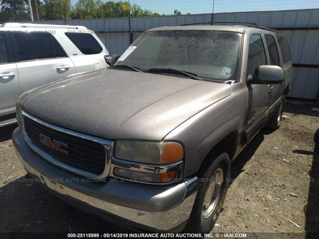 3GKEC16T71G124188 - 2001 GMC YUKON XL C1500 GRAY photo 2