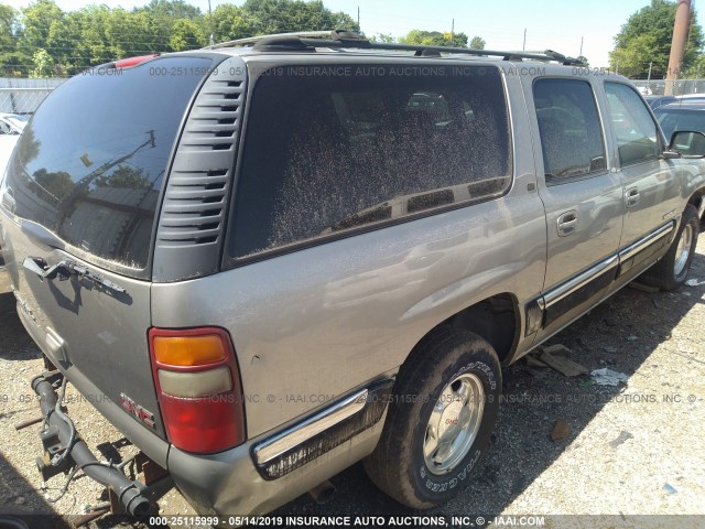 3GKEC16T71G124188 - 2001 GMC YUKON XL C1500 GRAY photo 4