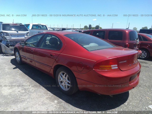 2B3HD46R94H636083 - 2004 DODGE INTREPID SE RED photo 3