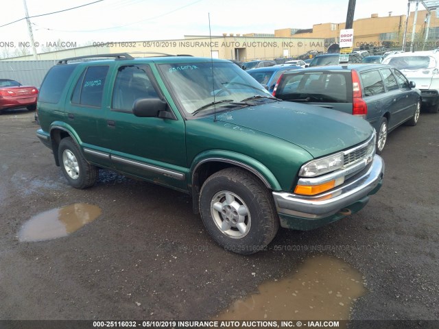 1GNDT13W7X2118051 - 1999 CHEVROLET BLAZER GREEN photo 1