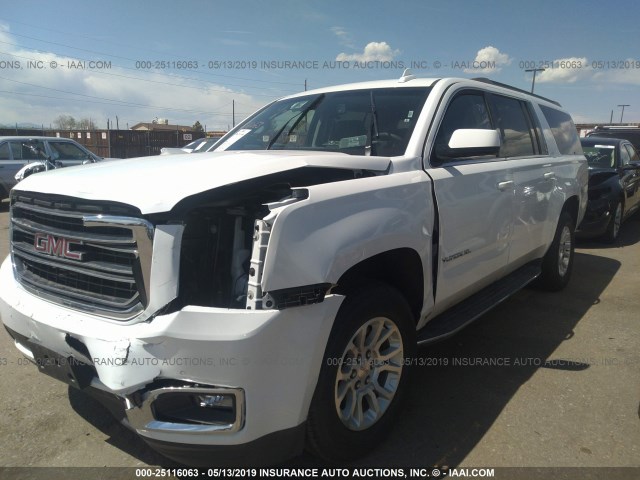 1GKS2GKC0KR250098 - 2019 GMC YUKON XL K1500 SLT WHITE photo 2