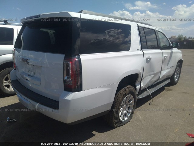 1GKS2GKC0KR250098 - 2019 GMC YUKON XL K1500 SLT WHITE photo 4