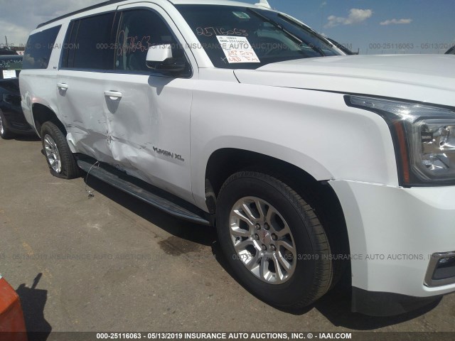 1GKS2GKC0KR250098 - 2019 GMC YUKON XL K1500 SLT WHITE photo 6