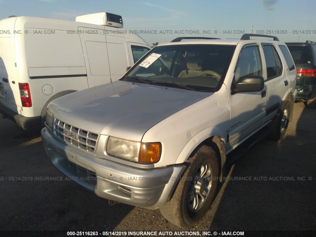 4S2CK58W7Y4352482 - 2000 ISUZU RODEO S/LS/LSE WHITE photo 2