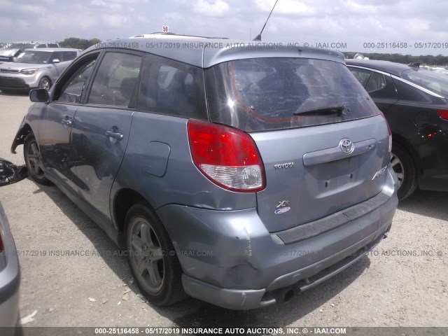 2T1KR32E33C066593 - 2003 TOYOTA COROLLA MATRIX XR BLUE photo 3