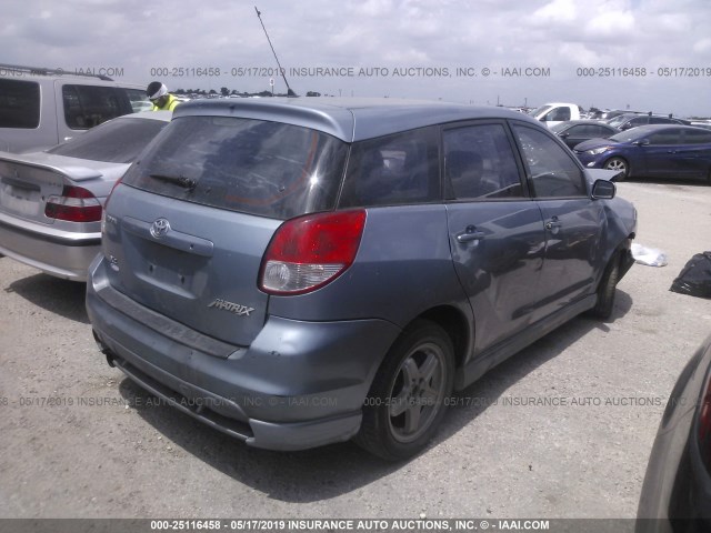 2T1KR32E33C066593 - 2003 TOYOTA COROLLA MATRIX XR BLUE photo 4