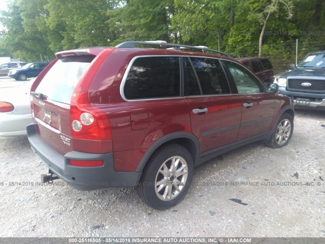 YV1CZ91H431004704 - 2003 VOLVO XC90 T6 RED photo 4