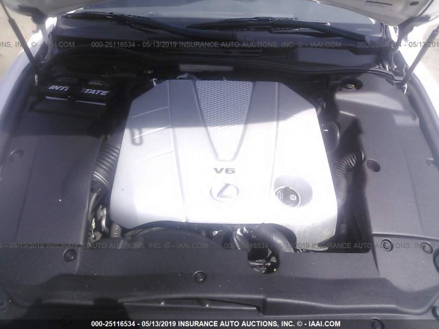 JTHBE262975016014 - 2007 LEXUS IS 350 WHITE photo 10