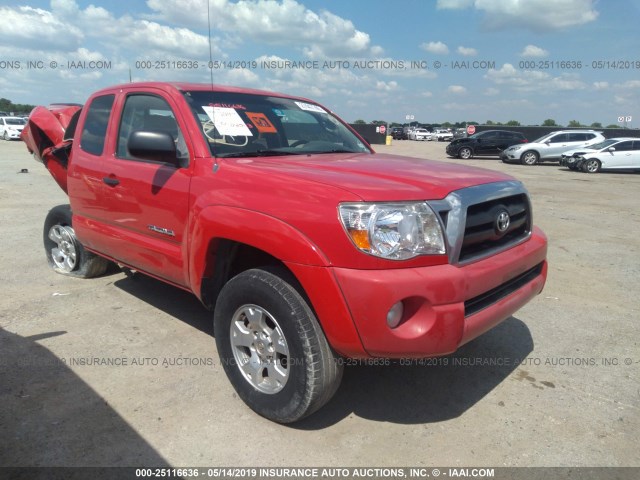 5TETU62N25Z058521 - 2005 TOYOTA TACOMA PRERUNNER ACCESS CAB RED photo 1